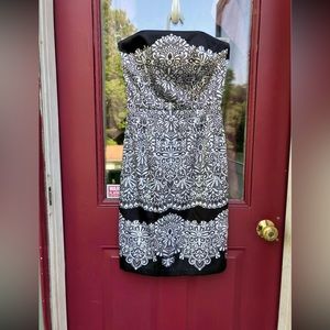 White House black market formal midi dress